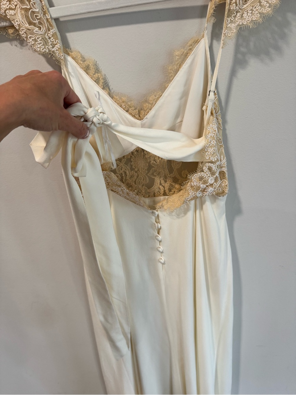 limited edition Free People Cream, Ivory Lace Maxi Dress - Picture 8 of 12
